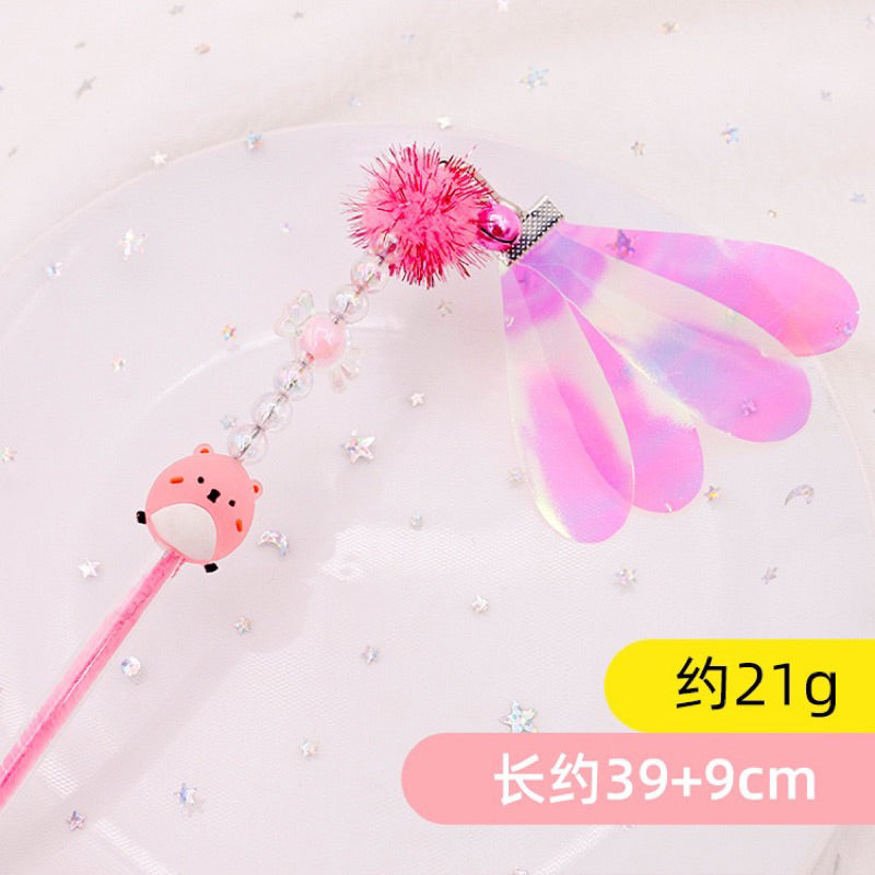 Colorful Cat Teaser Collection Fun Toy Kitten Stick Wand Chaser