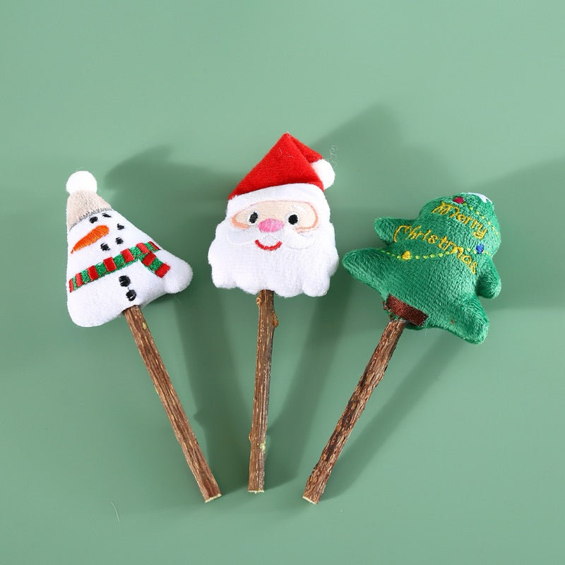 Pawfessor Christmas Catnip Bar of 3 Gift Box Chaser Toy for Cat Pet