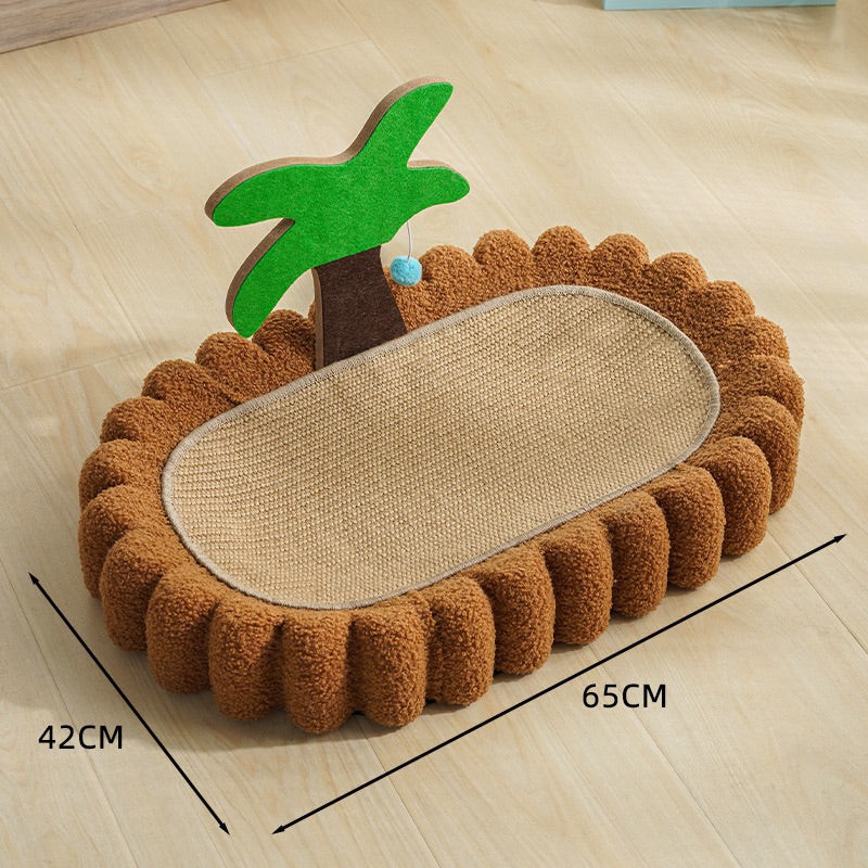 MeowFairy Money Tree Cat Scratcher Bed Scratch Board Sisal Sleeping Pad