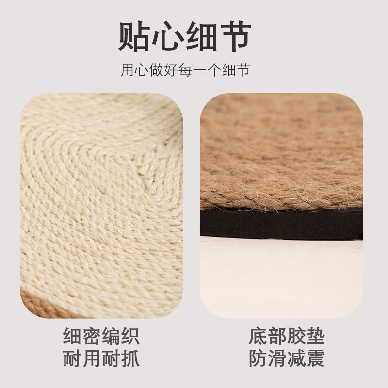 Corgi butt Sisal Scratcher Scratch Board Pad Cat Sleep Mat Pet Toy