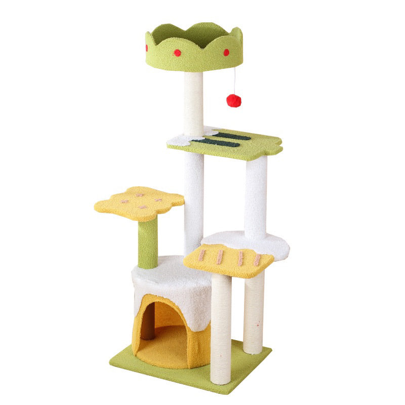 Ice Cream Cat Climbing Tree Climber Condo Scratch Post Scratching Toy