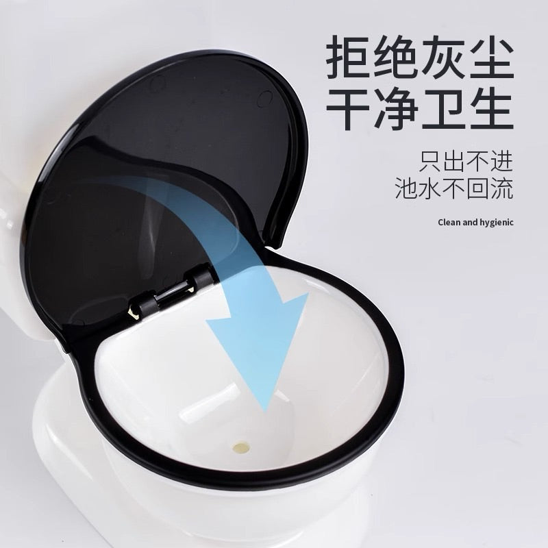 Funny Toilet Water Feeder for Cat Drinking Fountain