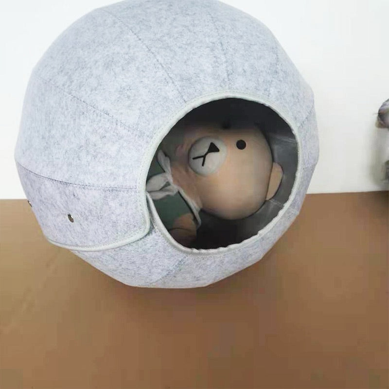 Felt Snail Cat House Multi Function Transformer Pet Bed