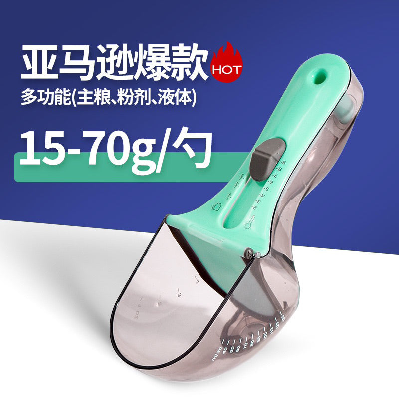 Adjustable Pet Food Spoon Measurement Feeder