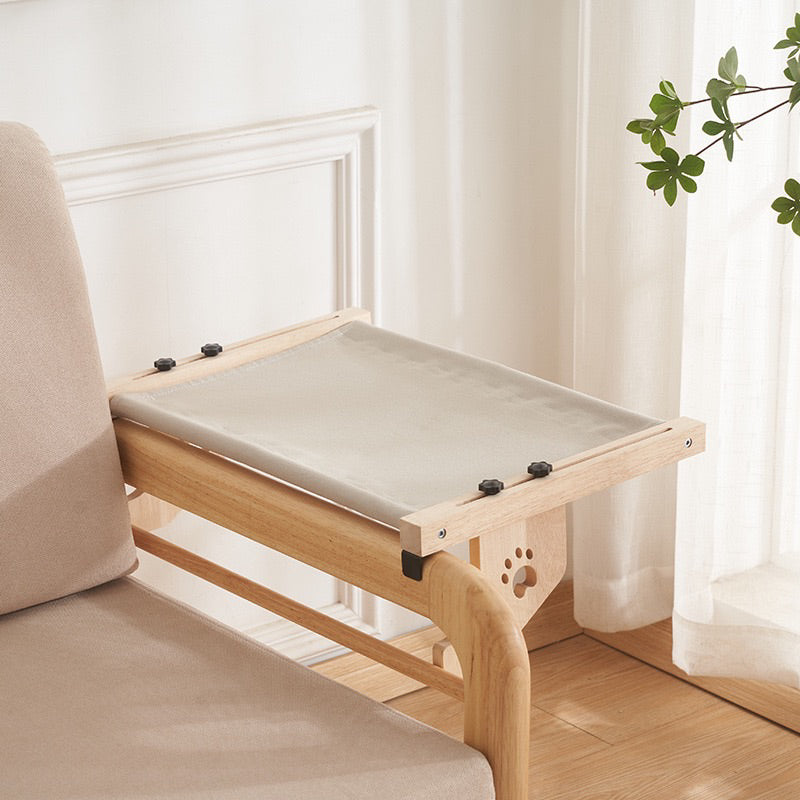 Woonden hammock by bed Cat Bed Resting Chair Solid wood