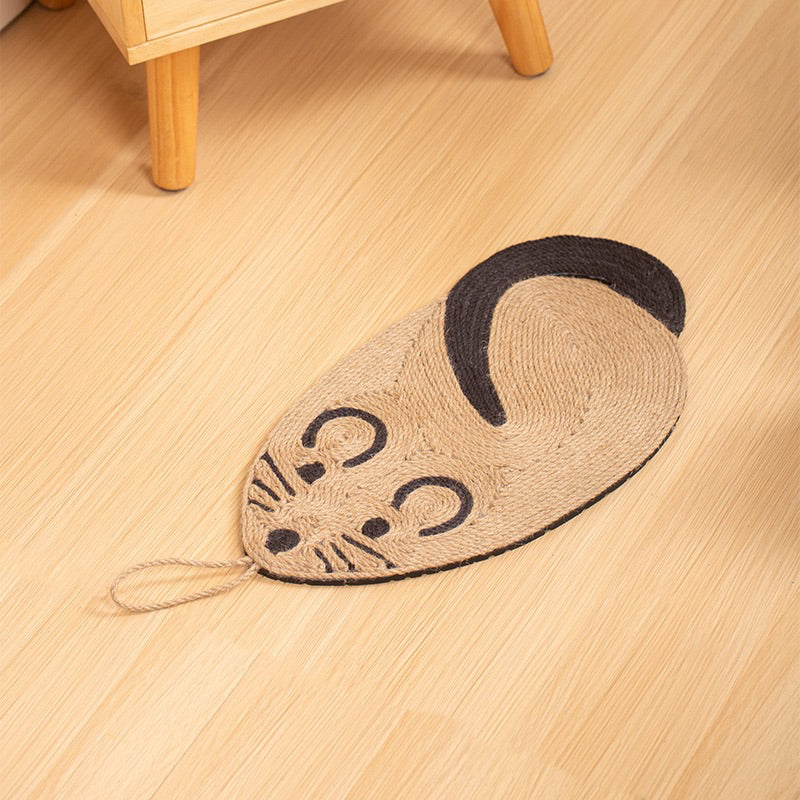 Corgi butt Sisal Scratcher Scratch Board Pad Cat Sleep Mat Pet Toy
