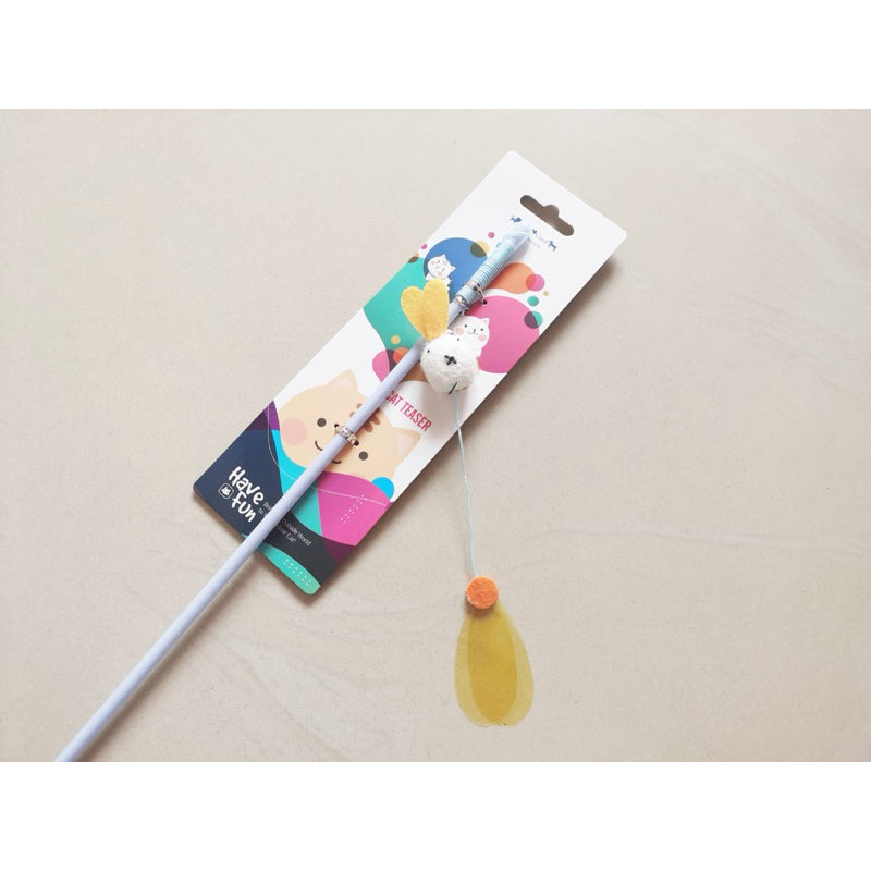 Cat Teaser Long String with Cocoon Kitten Toy for Pet Active Training Stick Wand Amy Carol