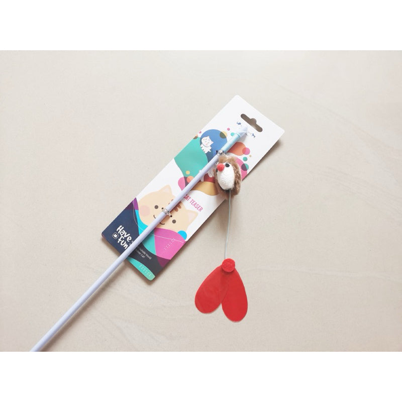 Cat Teaser Long String with Cocoon Kitten Toy for Pet Active Training Stick Wand Amy Carol