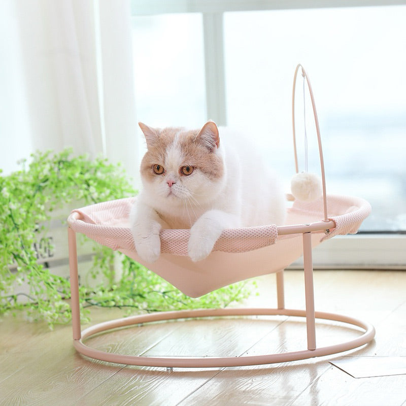 [SG Stock] Hoopet Cat hammock with teaser pet bed sofa chair summer