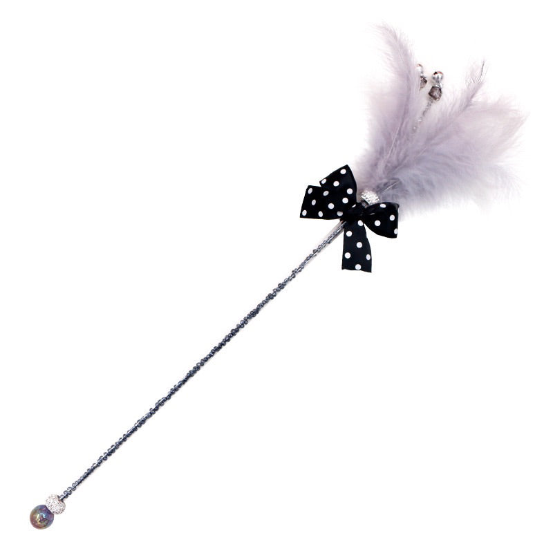 Colorful Cat Teaser Collection Fun Toy Kitten Stick Wand Chaser