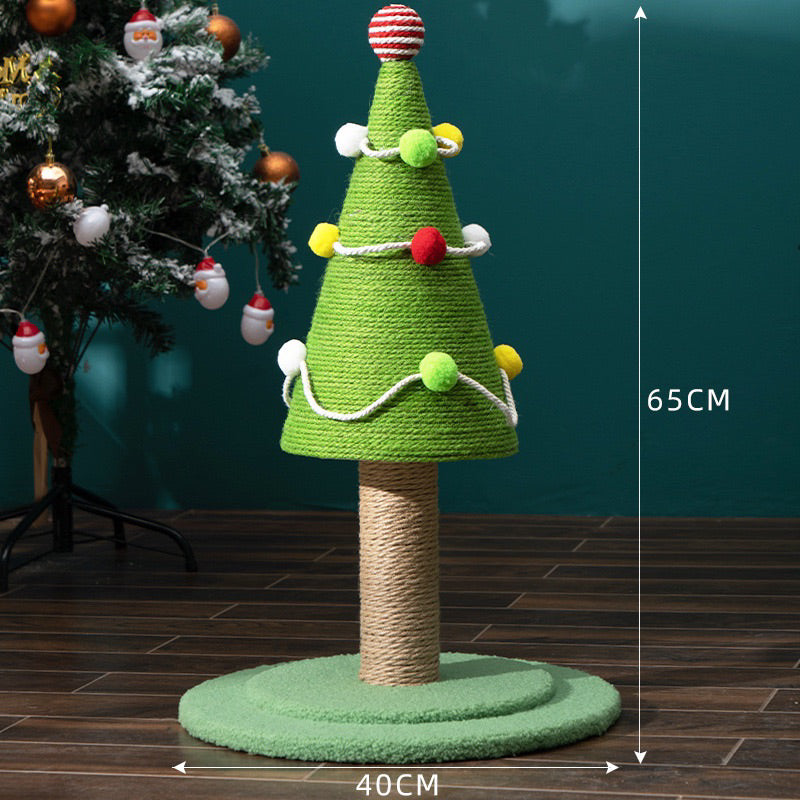 Christmas tree 🎄 Cat scratching post pole scratcher tree pet toy