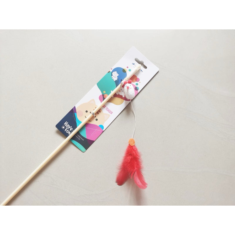 Cat Teaser Long String with Cocoon Kitten Toy for Pet Active Training Stick Wand Amy Carol