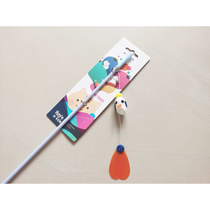 Cat Teaser Long String with Cocoon Kitten Toy for Pet Active Training Stick Wand Amy Carol