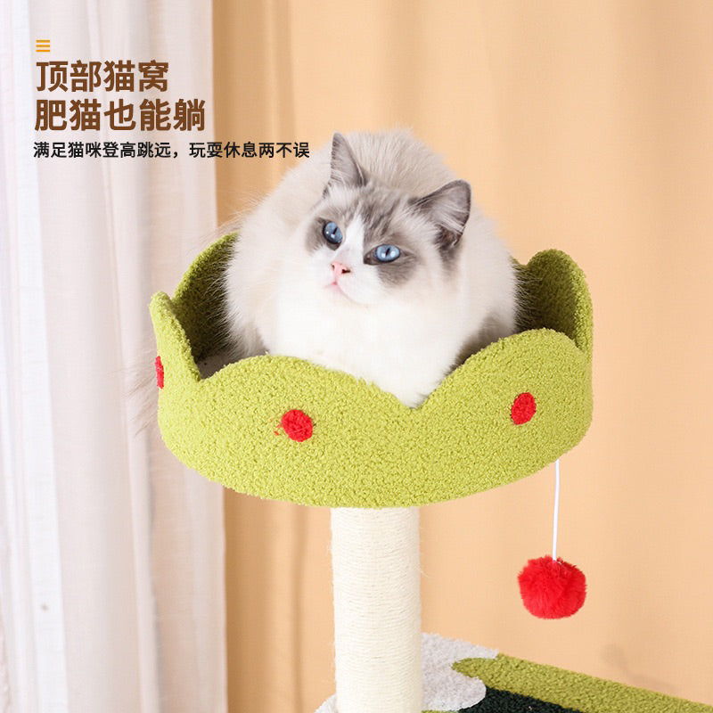 Ice Cream Cat Climbing Tree Climber Condo Scratch Post Scratching Toy