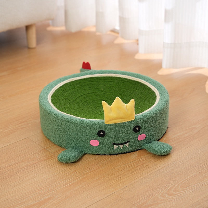 sisal cat bed scratcher scratch board pet sleeping round bed fruit series 40cm