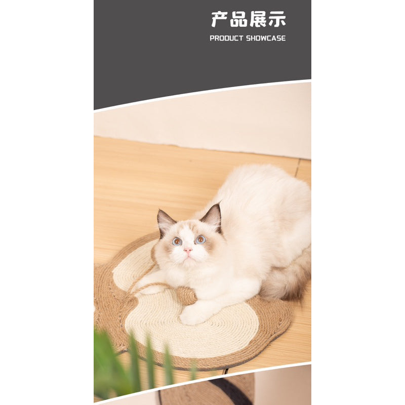 Corgi butt Sisal Scratcher Scratch Board Pad Cat Sleep Mat Pet Toy