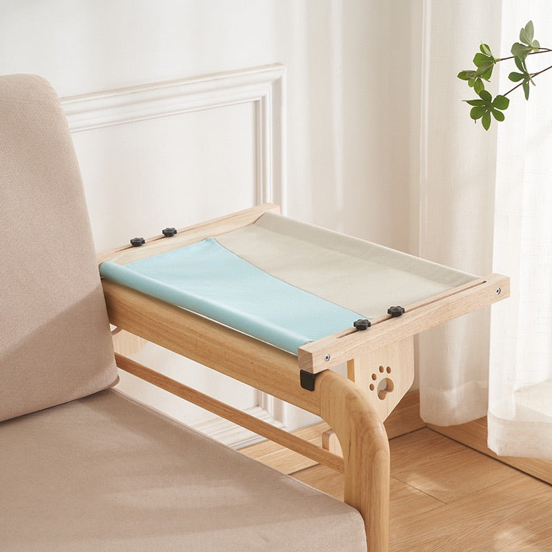Woonden hammock by bed Cat Bed Resting Chair Solid wood
