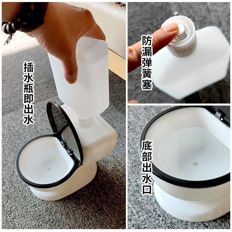 Funny Toilet Water Feeder for Cat Drinking Fountain