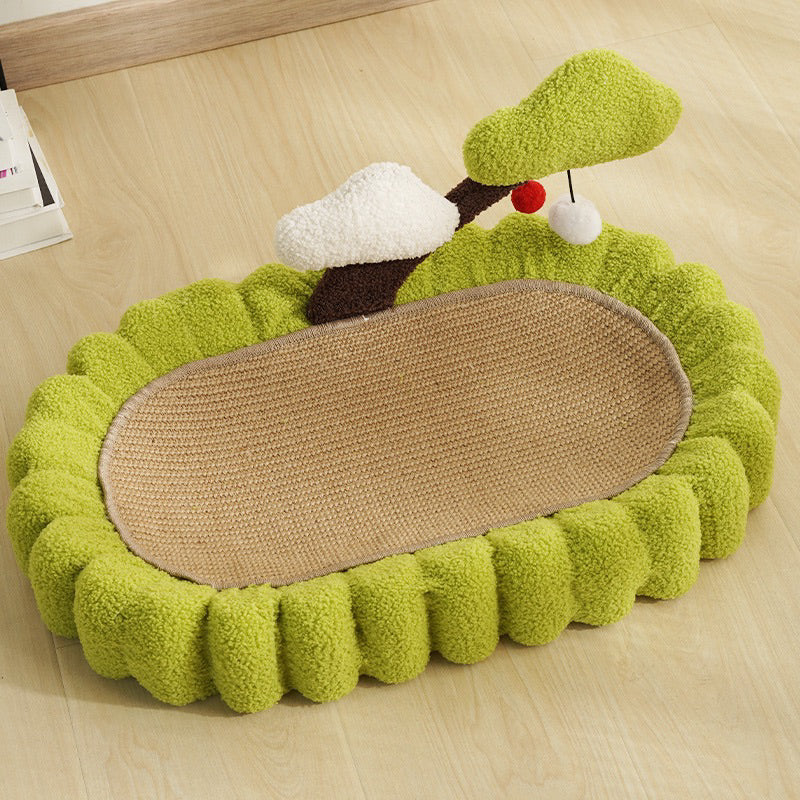 MeowFairy Money Tree Cat Scratcher Bed Scratch Board Sisal Sleeping Pad