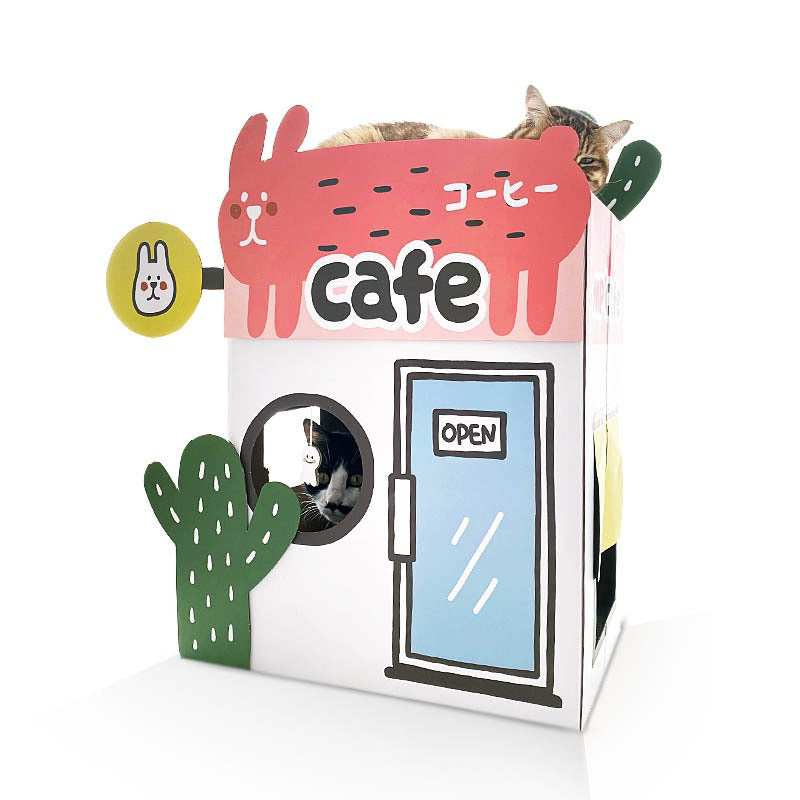 New Arrive Misspet Cafe Double Deck Cactus Coffee House Cat Scratcher House