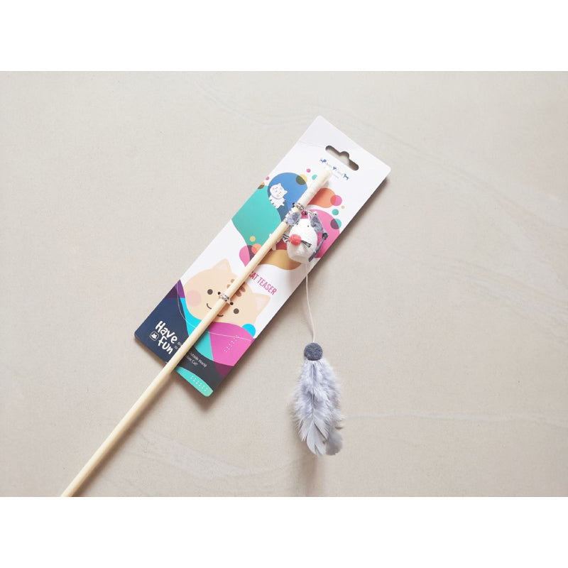 Cat Teaser Long String with Cocoon Kitten Toy for Pet Active Training Stick Wand Amy Carol