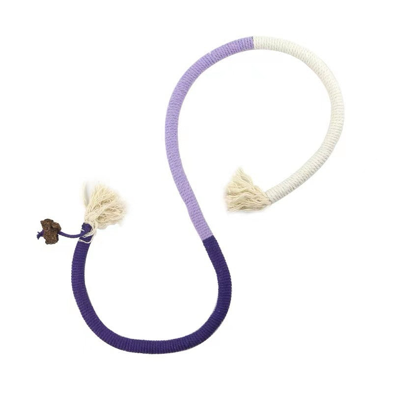 Cat Bitting Rope Toy with Catnip Fruit Chasing Toy