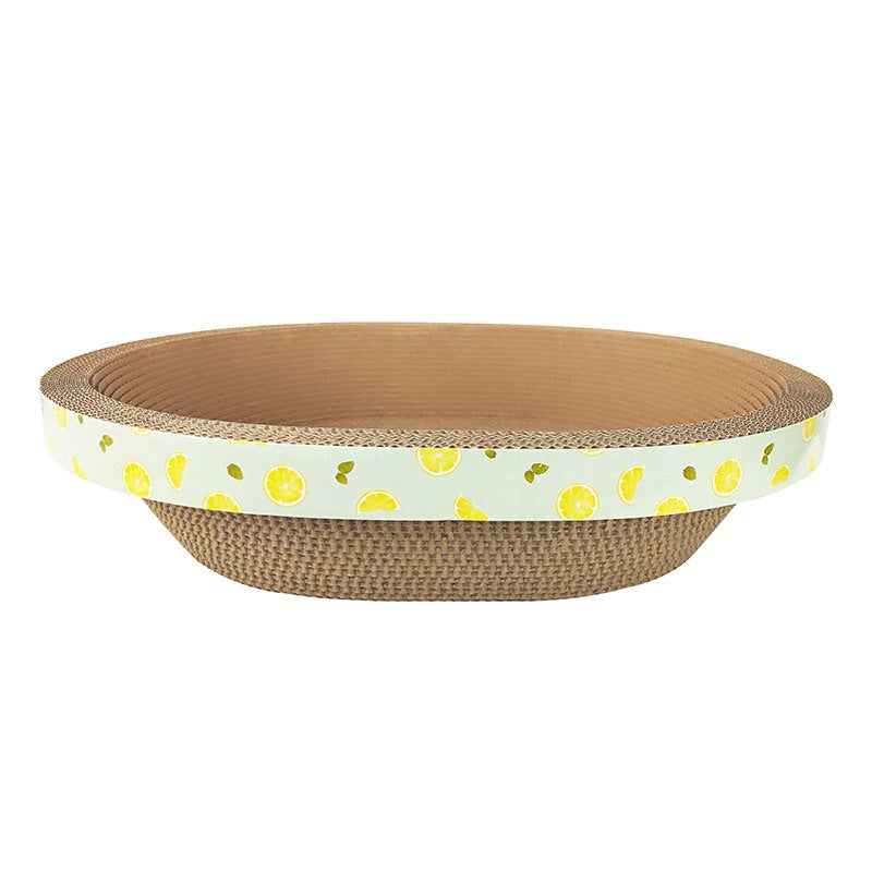 Deku Round Ellipses Cat Scratch Board Scratcher Bed