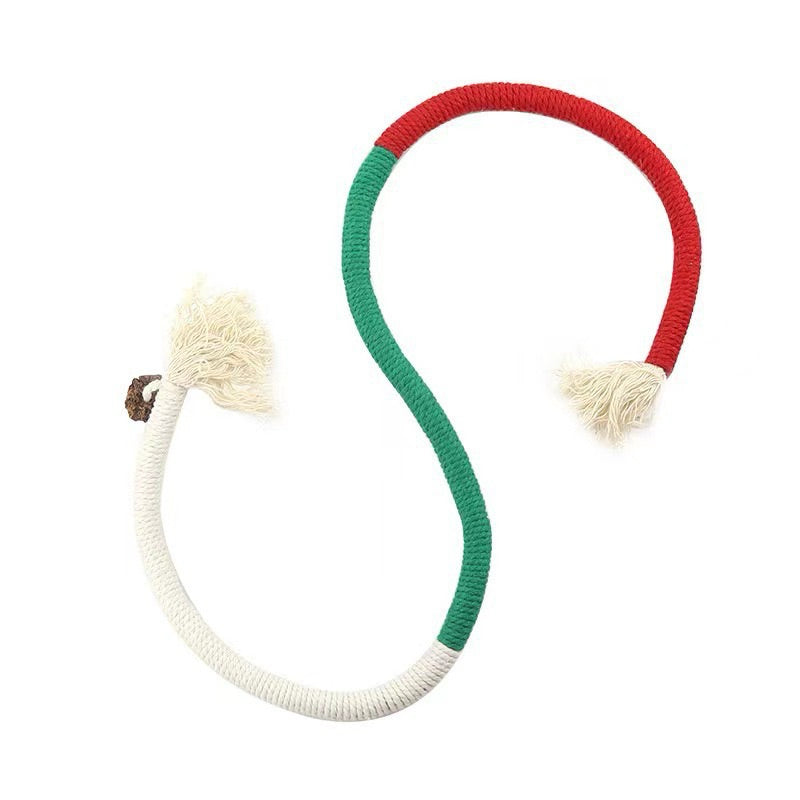 Cat Bitting Rope Toy with Catnip Fruit Chasing Toy