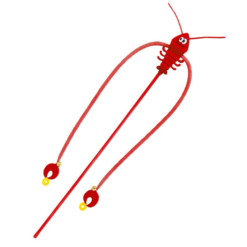 Pawfessor Shrimp has Money Cat teaser for CNY new year Cat Toy Wand Stick Long Pet Chaser