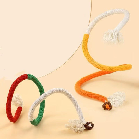 Cat Bitting Rope Toy with Catnip Fruit Chasing Toy