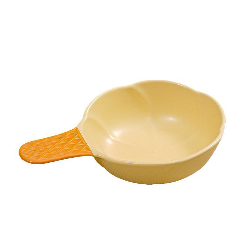 Icecream Ceramic Pet Bowl Cat Dog Feeder with Handle