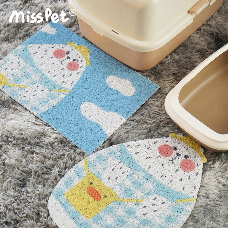 Misspet Cat Litter Box Mat Door Pad Cat Design