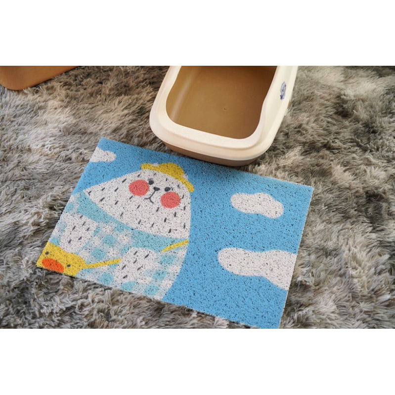 Misspet Cat Litter Box Mat Door Pad Cat Design