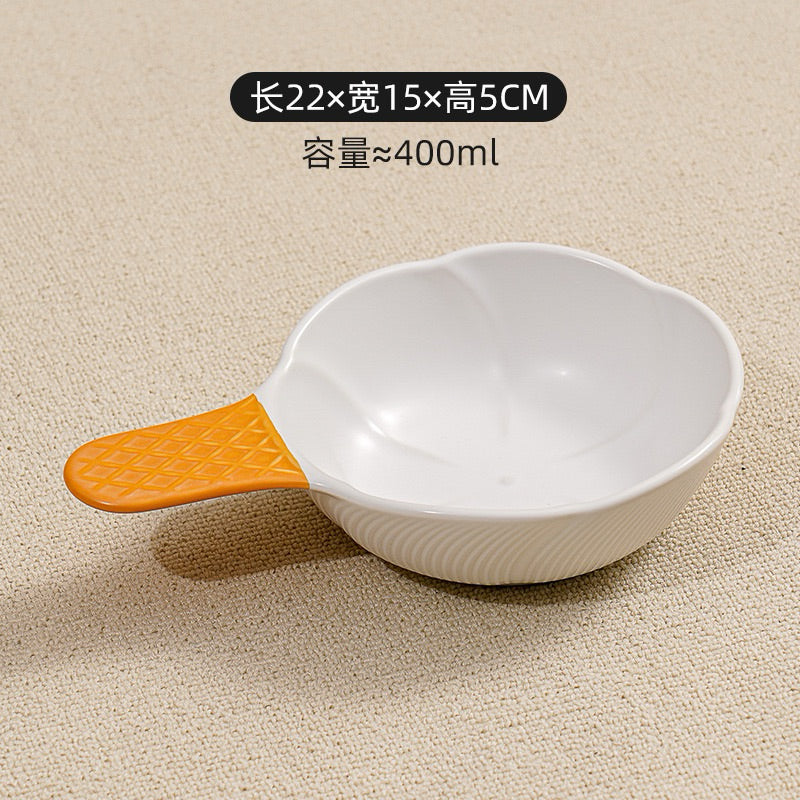 Icecream Ceramic Pet Bowl Cat Dog Feeder with Handle