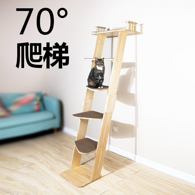 Wakupet Double Side Ladder Cat Condo Tree Pet Bed 5 Layers