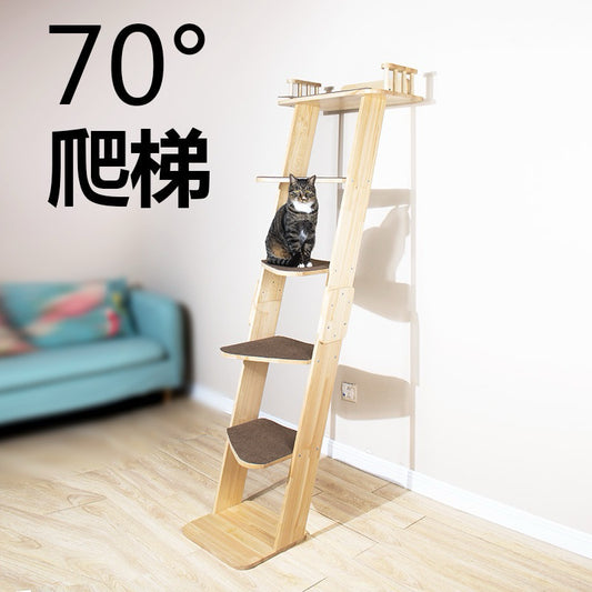 Wakupet Double Side Ladder Cat Condo Tree Pet Bed 5 Layers