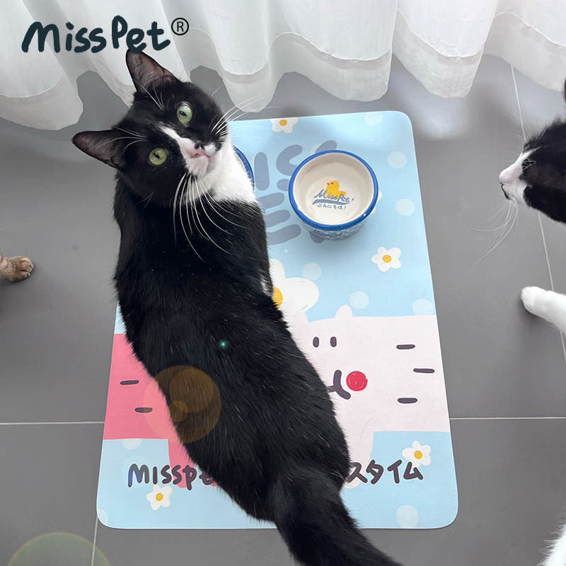 Misspet Multifunction Feeding Pad Cat Dog Pet Water Proof Mat