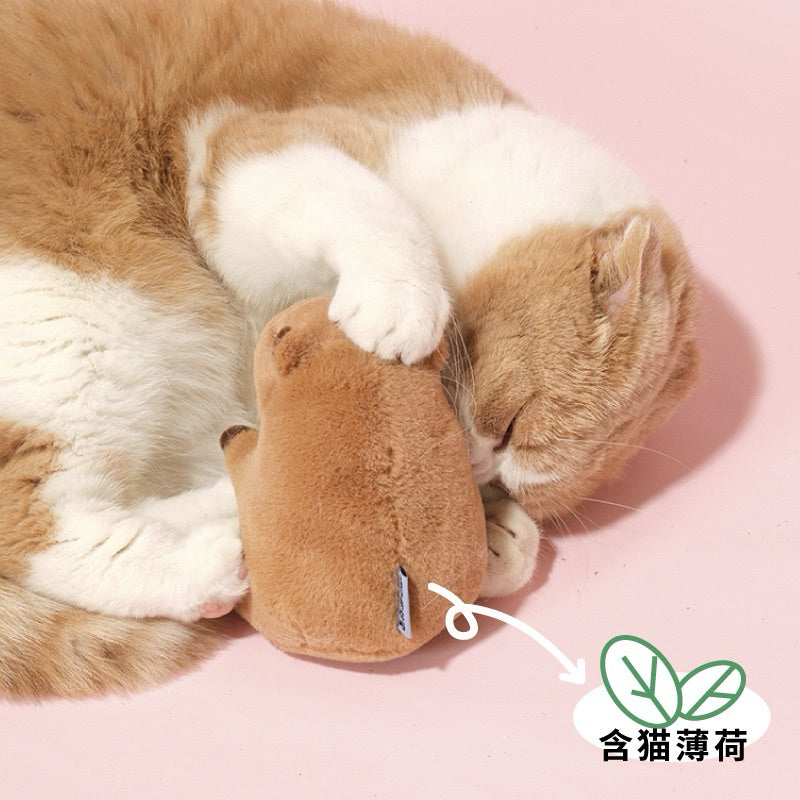 Purlab kapibara Cat catnip toy chaser bitting toy
