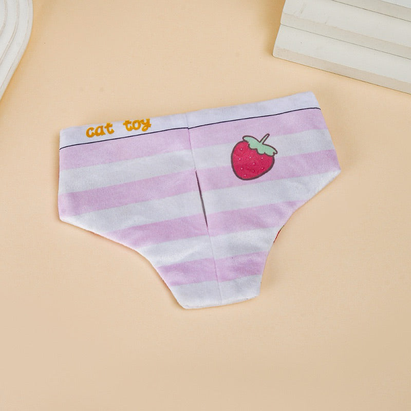 Cat toy underwear funny chaser with plastic paper