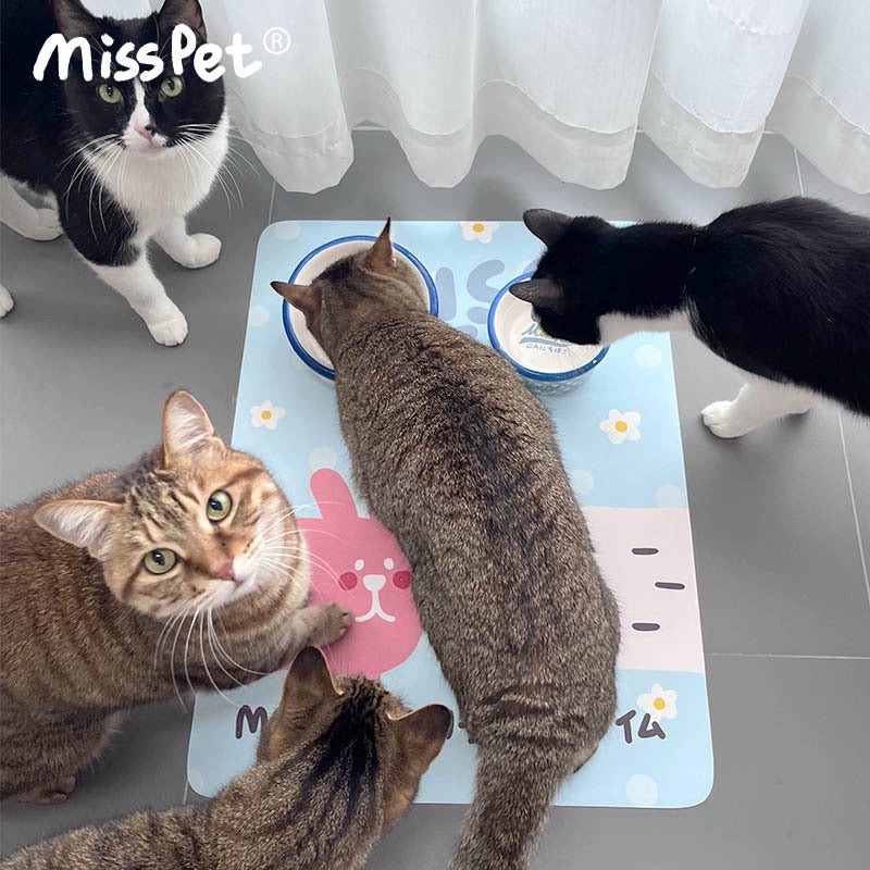 Misspet Multifunction Feeding Pad Cat Dog Pet Water Proof Mat
