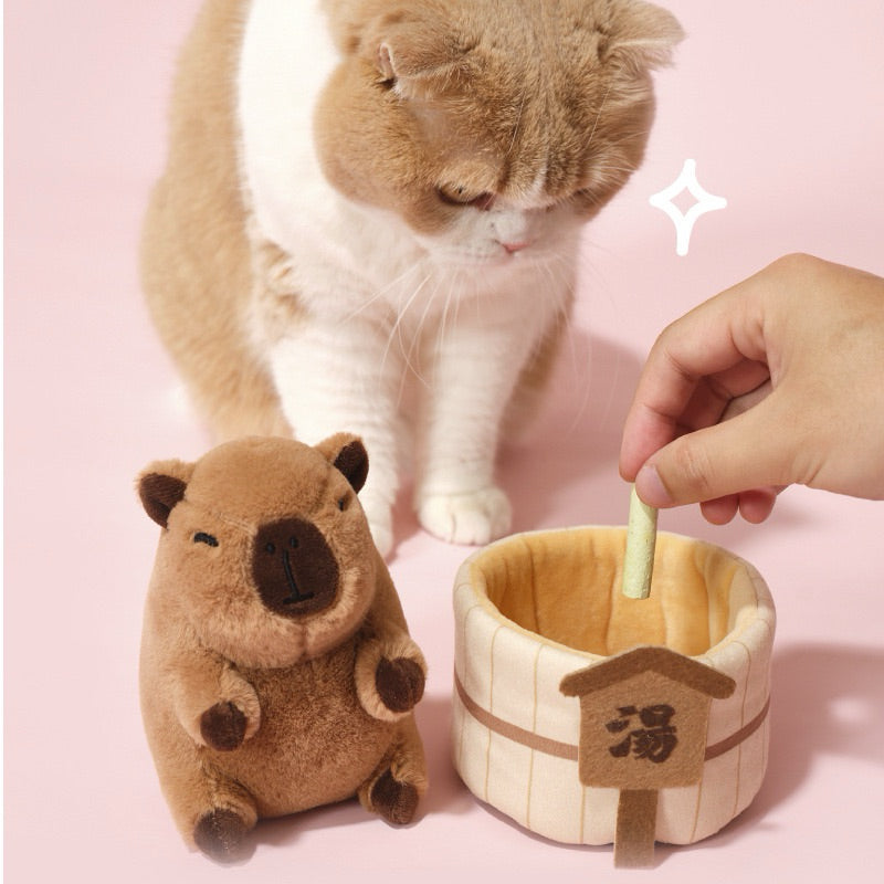 Purlab kapibara Cat catnip toy chaser bitting toy