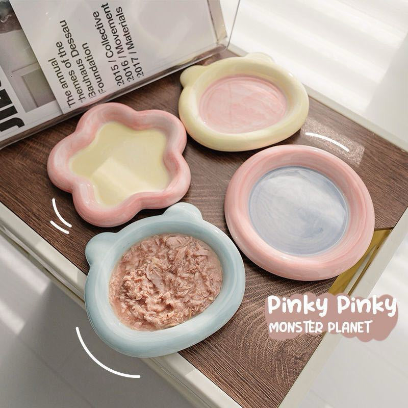 Ceramic Pet Feeding Bowl Cat Dog Feeder Thick Edge