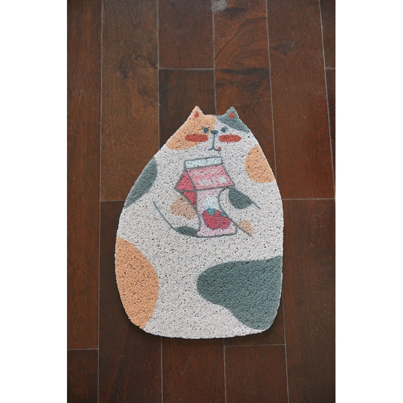Misspet Cat Litter Box Mat Door Pad Cat Design