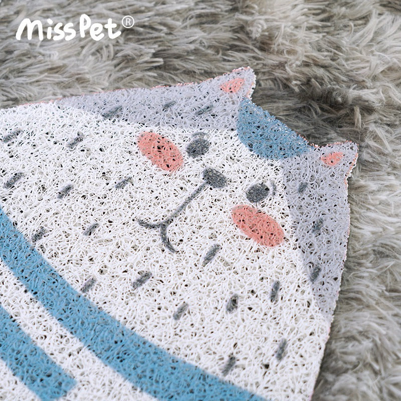 Misspet Cat Litter Box Mat Door Pad Cat Design