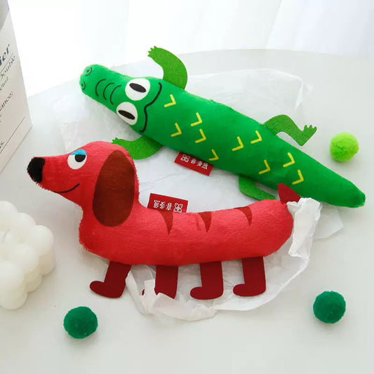 New Cartoon Plush Catnip Kicker Toy – Fun & Interactive for Cats Kitten