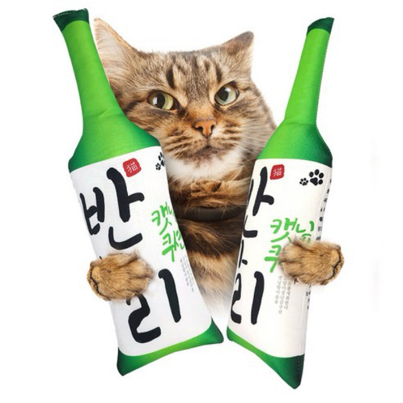 Made in Korean Catnip Soju Cat Toy Kicking Chaser Pet Toy