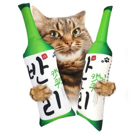 Made in Korean Catnip Soju Cat Toy Kicking Chaser Pet Toy