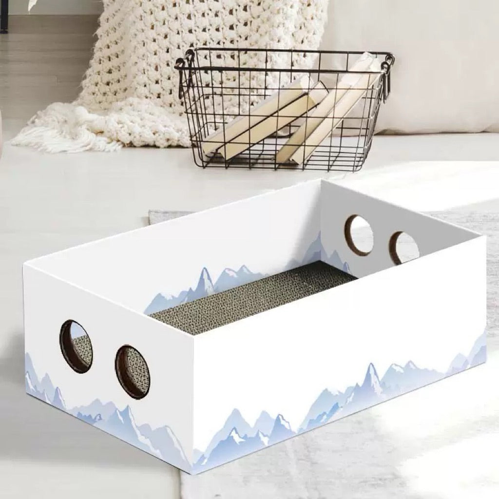 Classic Cat Simple Can Scrarcher Box Cardboard Scratch Rectangle Bed
