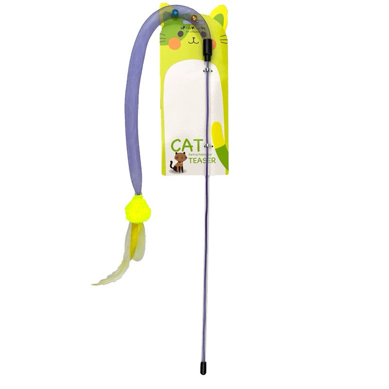 Cat Teaser Bouncing Net Series Pet Toy Chaser Stick Wand