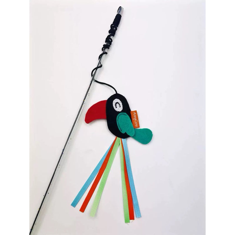Cat Teaser Hearty Bird Series Pet Toy Forest Monster Chaser